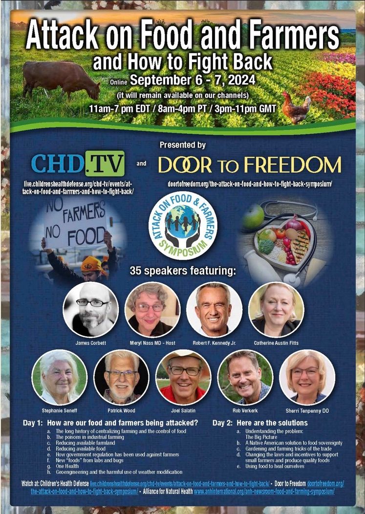 The Attack on Food and Farming, and How to Fight Back - Online Conference Sept 6&7