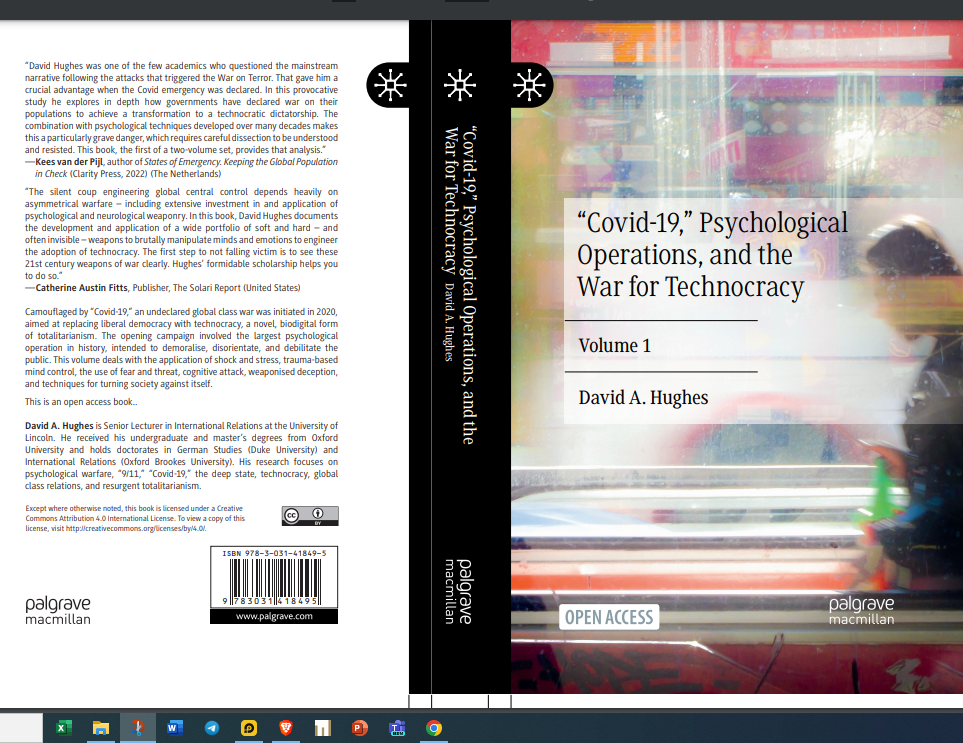 "Covid-19," Psychological Operations, and the War for Technocracy, Volume 1 - FULL BOOK, FREE DOWNLOAD