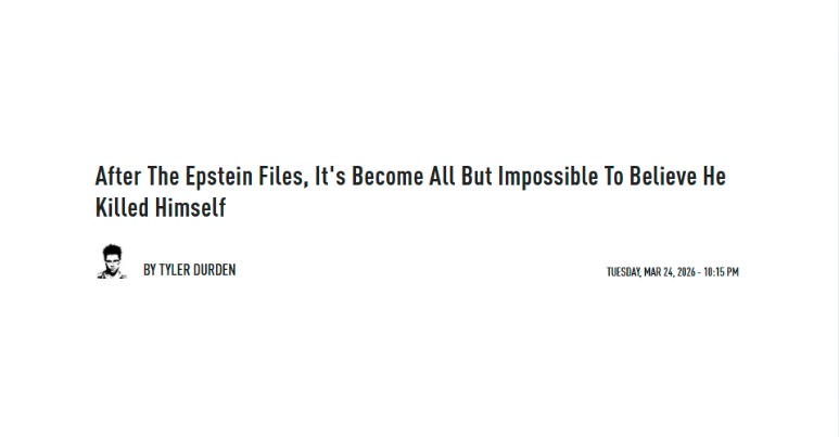 After The Epstein Files, It's Become All But Impossible To Believe He Killed Himself