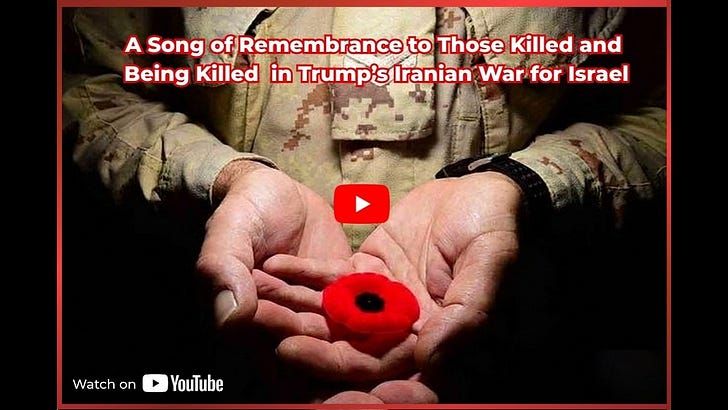 The Poppy - A Song of Remembrance to Those Killed and Being Killed in Trump's War for Israel
