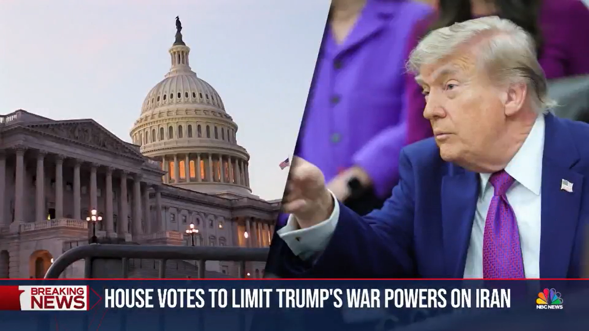 House votes to rebuke Trump over war with Iran