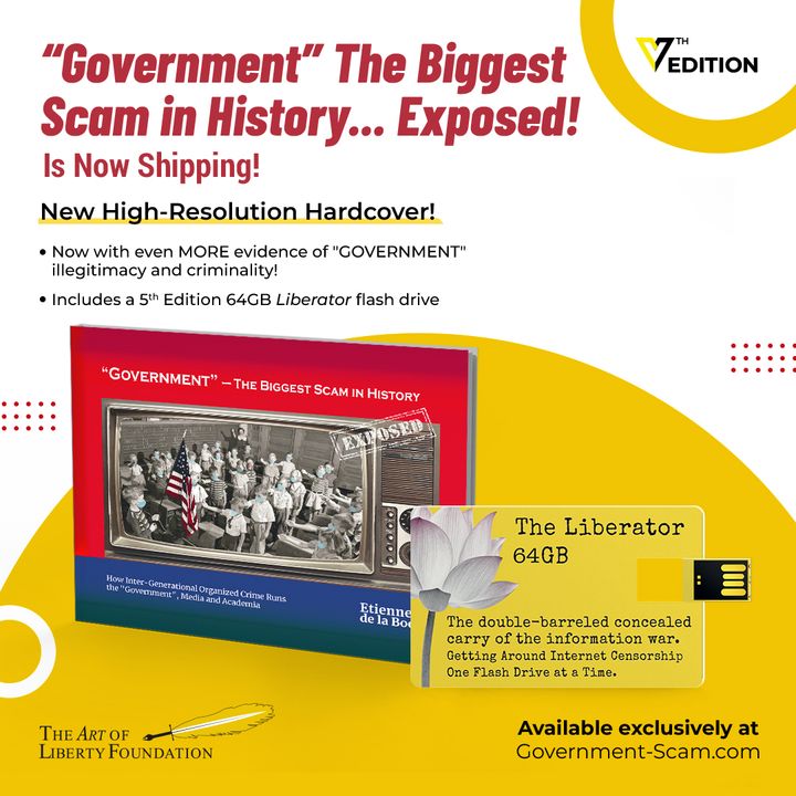 New 5th Edition of “Government”- The Biggest Scam in History… Exposed! Now Available