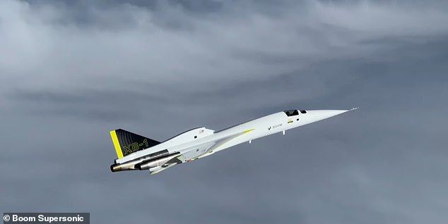 'Son of Concorde' supersonic jet breaks sound barrier... here's how long it'll take to travel from NYC to London