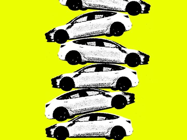 Tesla's unsold inventory is creating stockpiles you can see from space massive pileup