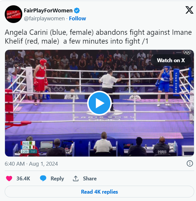 Olympic Boxer 'Pretending To Be' A Woman Pummels Opponent In 46 Seconds, Makes Her Cry