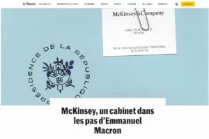 Flashback: By 2022, the Macron government spent $2.4 Billion euros on consulting firms
