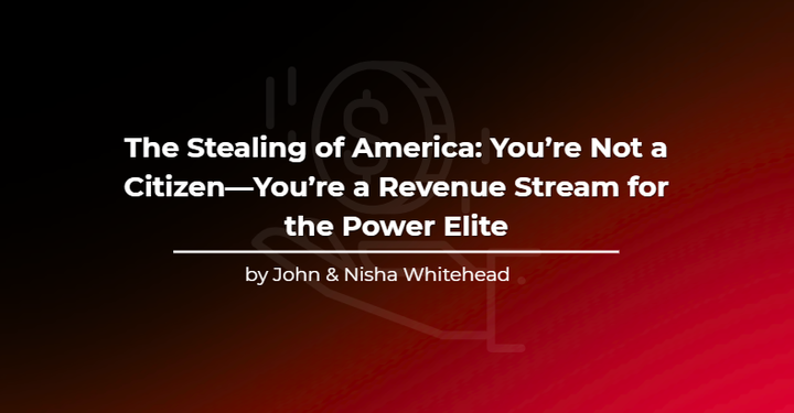 The Stealing of America: You’re Not a Citizen—You’re a Revenue Stream for the Power Elite