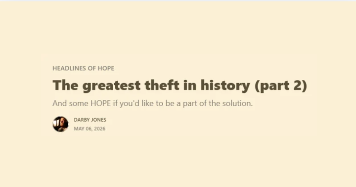 The greatest theft in history (part 2)