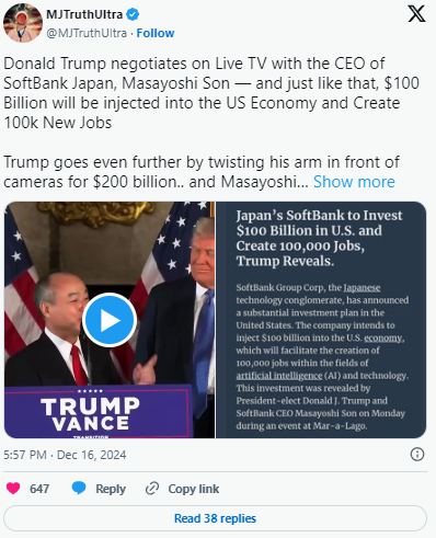 Trump Introduces ‘Stargate’ AI, the Foundation for Mass Surveillance, mRNA Vaccines and Digital Currency