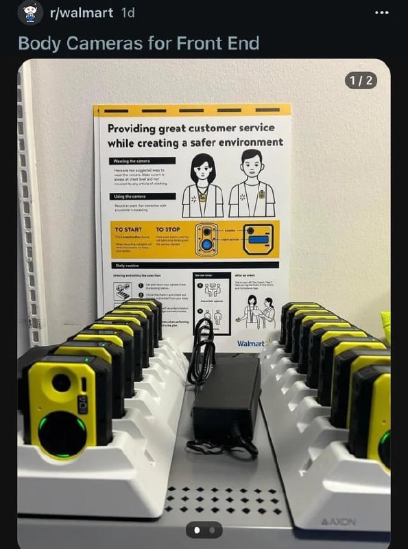 Walmart employees are now wearing body cameras in some stores