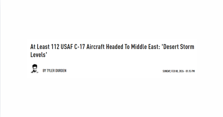 At Least 112 USAF C-17 Aircraft Headed To Middle East: 'Desert Storm Levels'