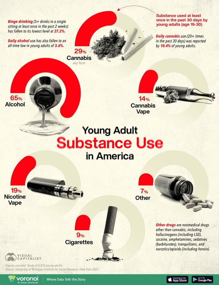 Visualizing Drug Use Trends in U.S. Young Adults