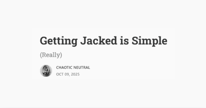 Getting Jacked is Simple