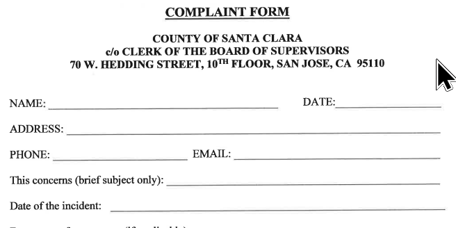 Steve Kirsch files a formal complaint in Santa Clara County alleging malfeasance by the public health department