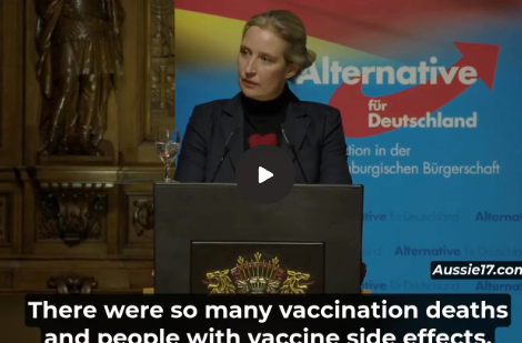 Alice Weidel, Co-Chair of Germany's Second Largest Political Party, Vows Accountability for COVID Vaccine Deaths and Side Effects