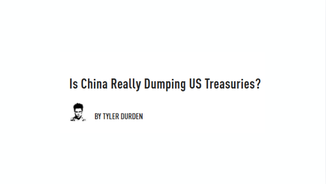 Is China Really Dumping US Treasuries?