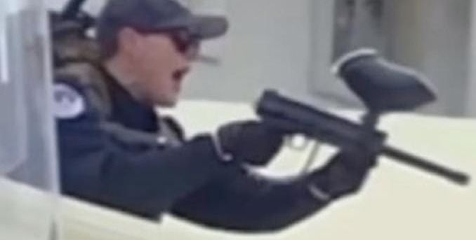 New Video of J6 Pipe Bomber Suspect, a Capitol Police Officer, Who Shot Non-Lethal Weapon at J6 Protester