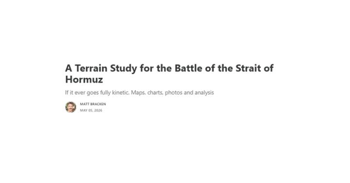 A Terrain Study for the Battle of the Strait of Hormuz