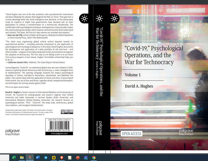"Covid-19," Psychological Operations, and the War for Technocracy, Volume 1 - FULL BOOK, FREE DOWNLOAD