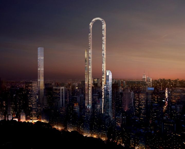 ROUND THE BEND Crazy plan for world’s longest skyscraper ‘Big Bend’ – and there is a very good reason for its odd U-shape