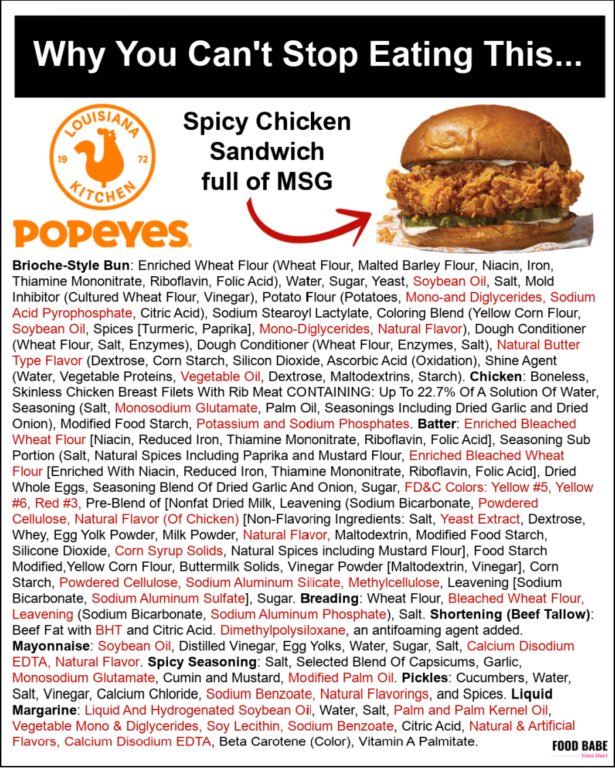 Popeyes Spicy Chicken Sandwich Ingredients Exposed (See what’s in those Cajun Fries & Biscuits too!)