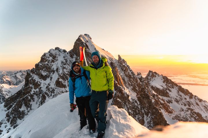 Teton Trifecta: Skiing Grand, Middle and South Teton in a Day (S. to N. Variation)