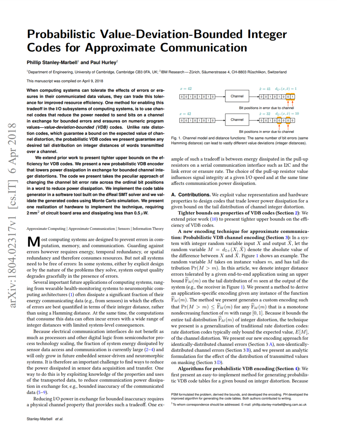 Probabilistic Value-Deviation-Bounded Integer Codes for Approximate Communication