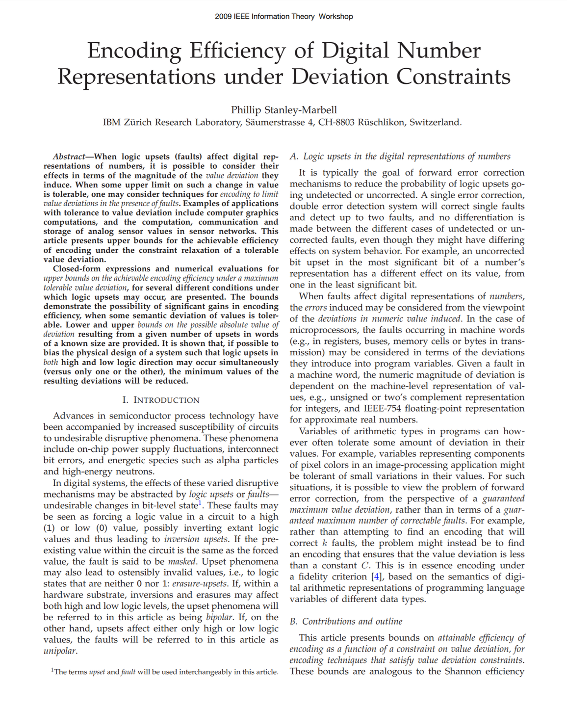 Encoding efficiency of digital number representations under deviation constraints