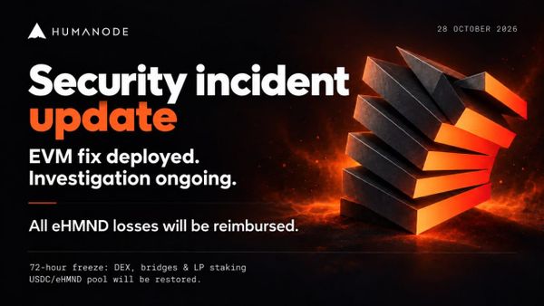 Humanode incident response and recovery update