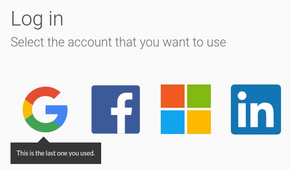 Our login page, in all our awesomeness