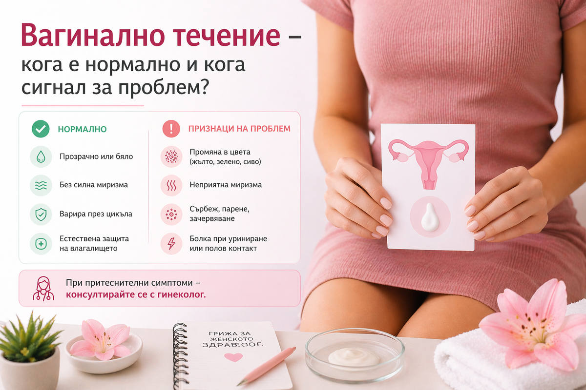 Вагинално течение – кога е нормално и кога сигнал за проблем?