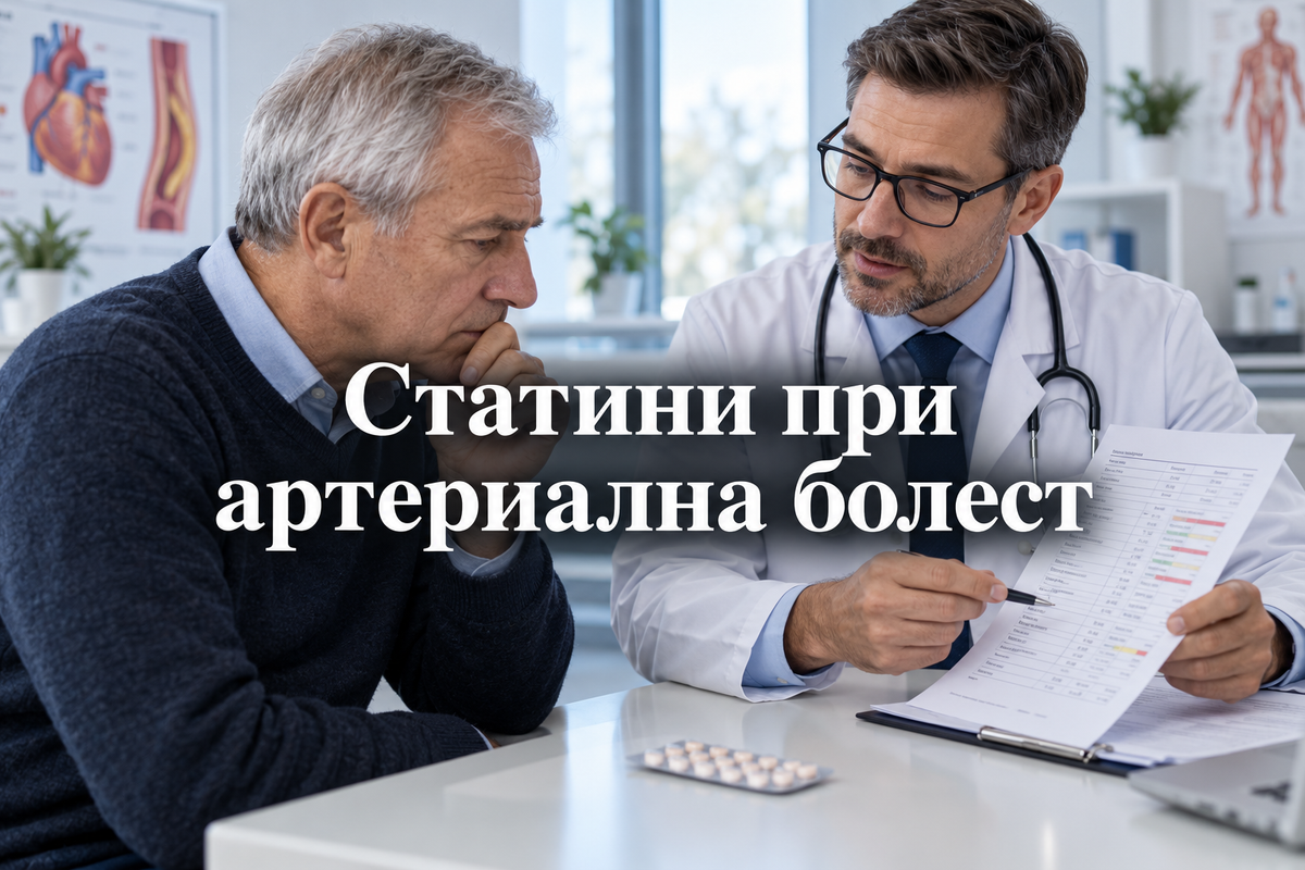 Защо се назначава статин при периферна артериална болест, дори когато холестеролът не изглежда висок?