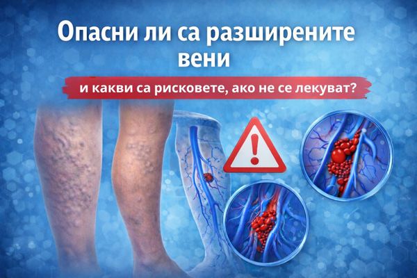 Опасни ли са разширените вени и какви са рисковете, ако не се лекуват?