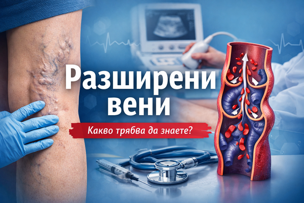Какво представляват разширените вени?