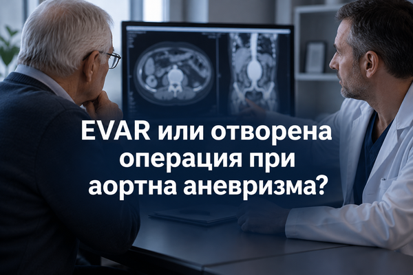 EVAR или отворена операция при аортна аневризма?