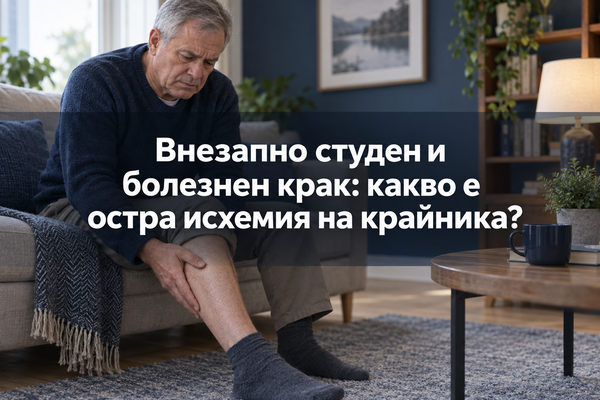 Внезапно студен и болезнен крак: какво е остра исхемия на крайника?