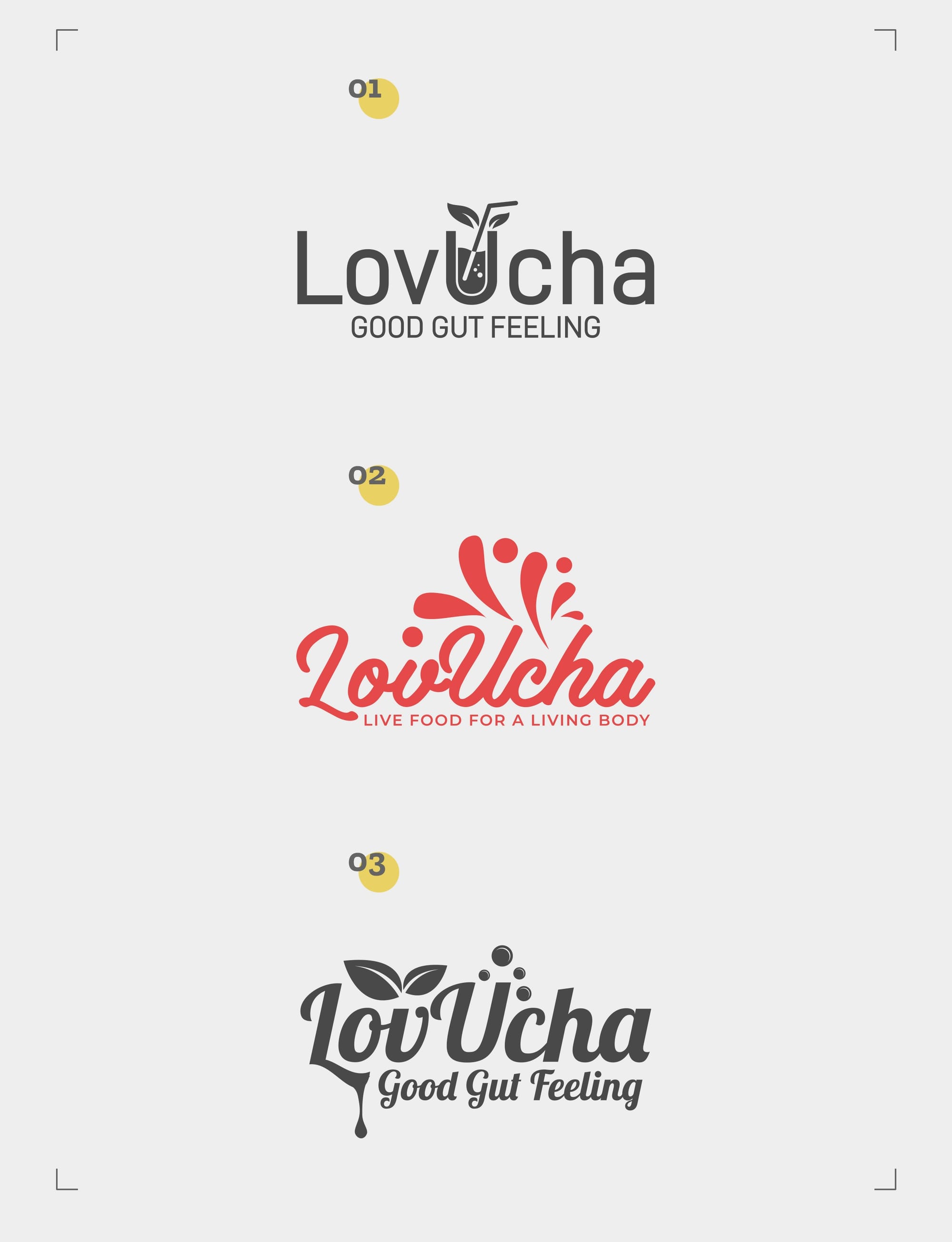 Initial logo options