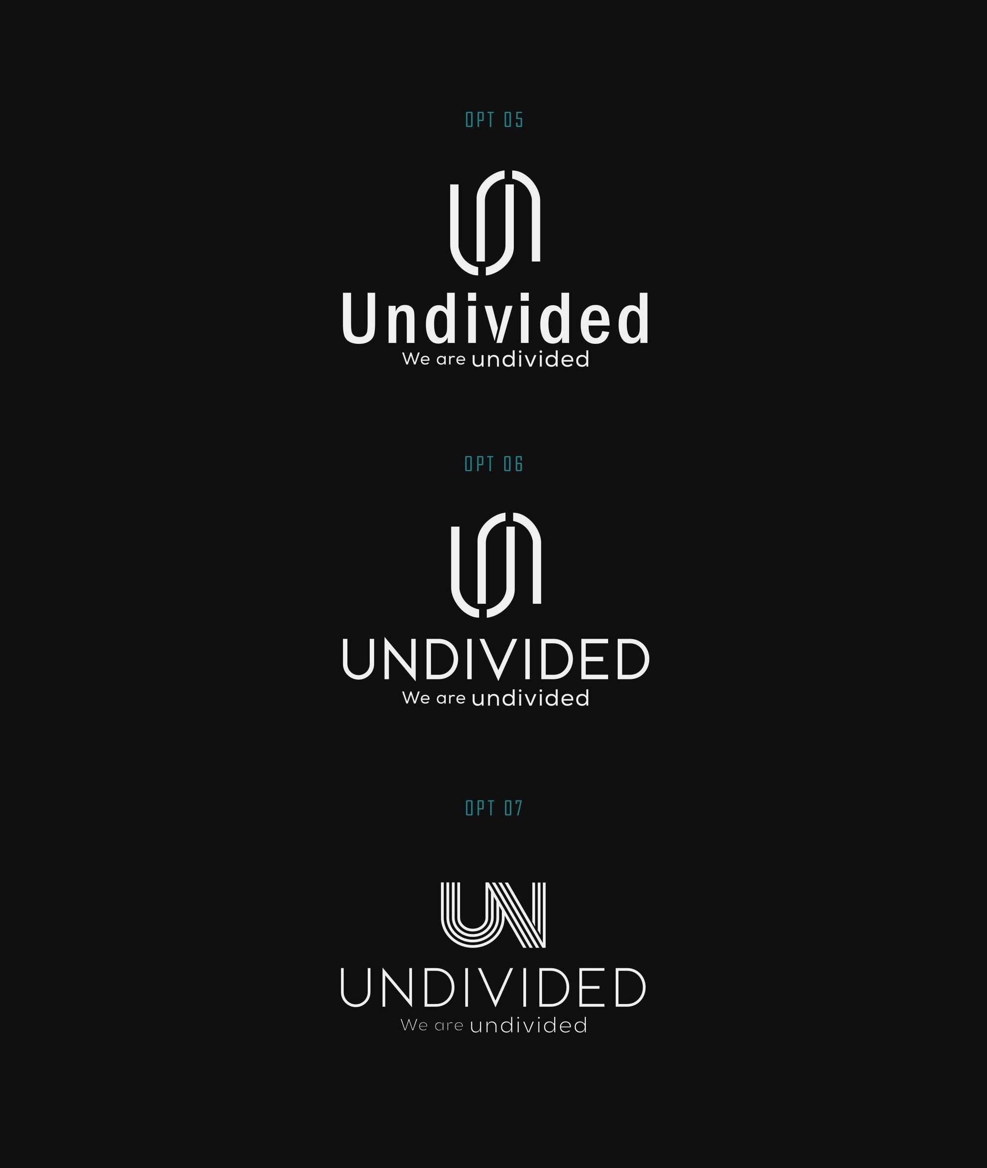 Second round of logo variations for Undivided