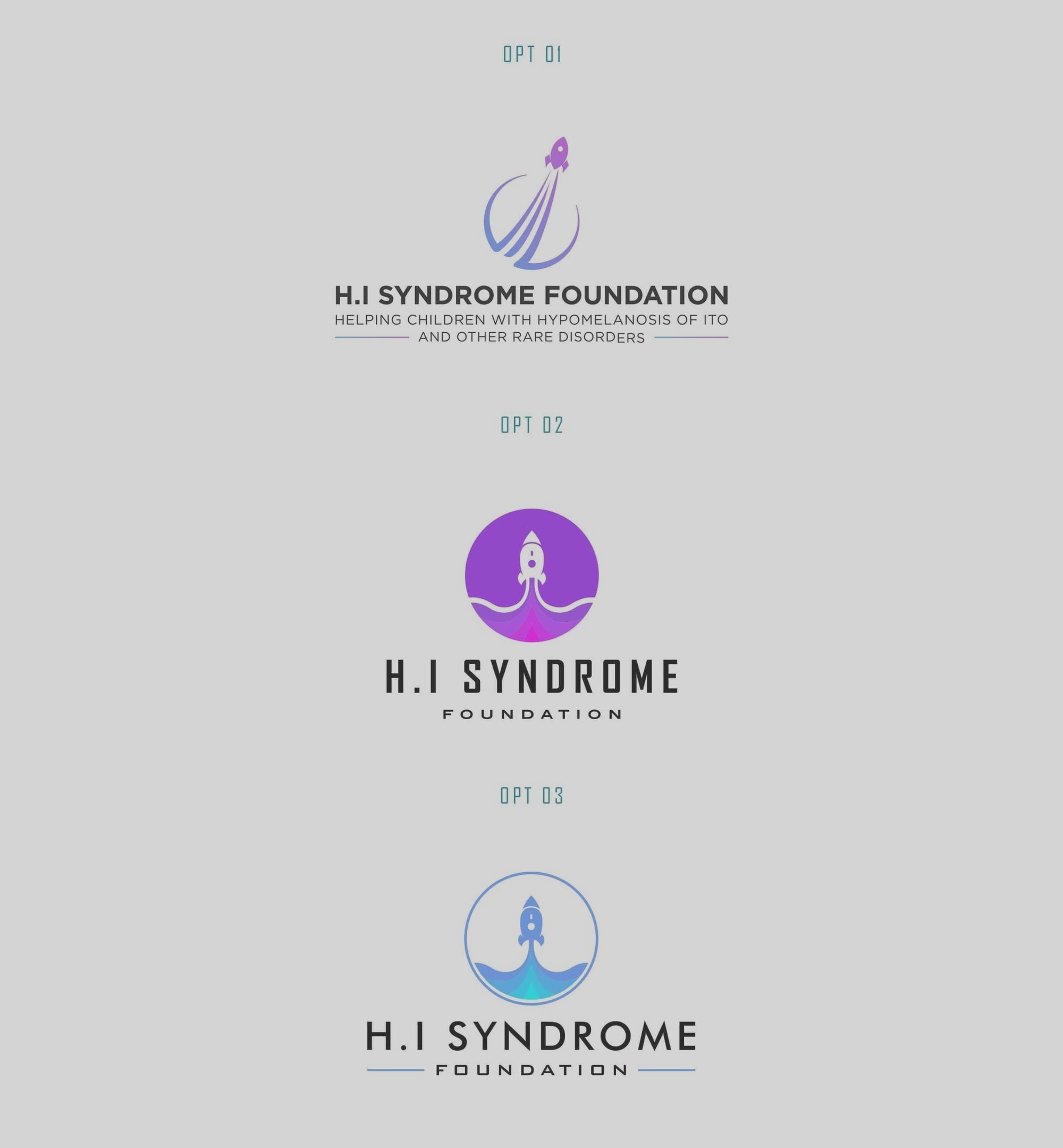 H.I Syndrome Foundation Initial Logo Concepts