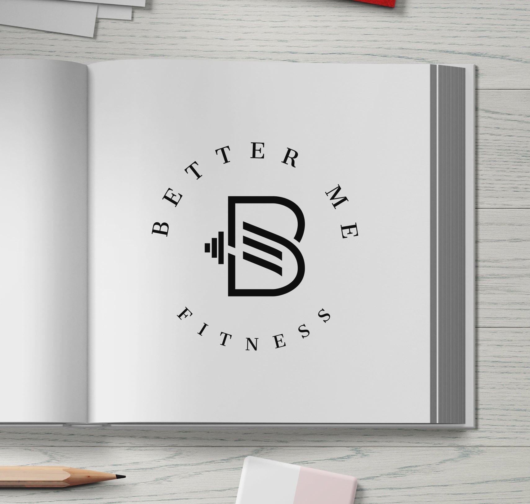 Brand identity concept labeled OP-3 featuring clean layout and modern type pairing