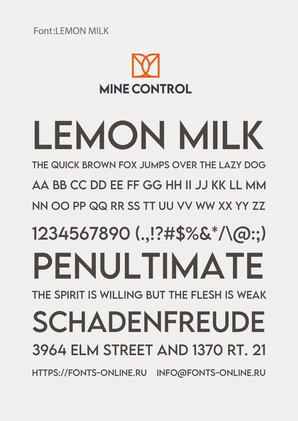 LEMON MILK Font