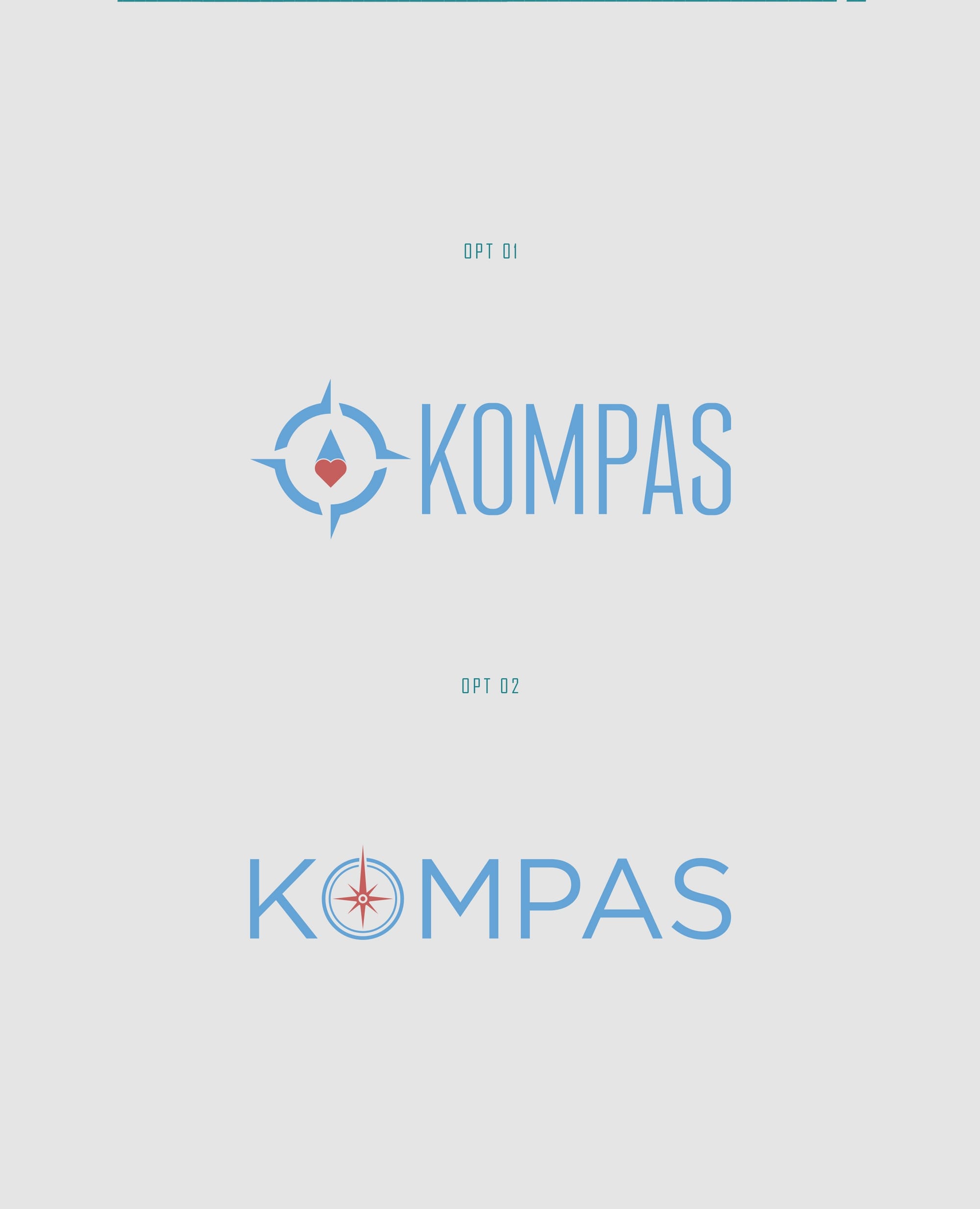KOMPAS logo sheet design