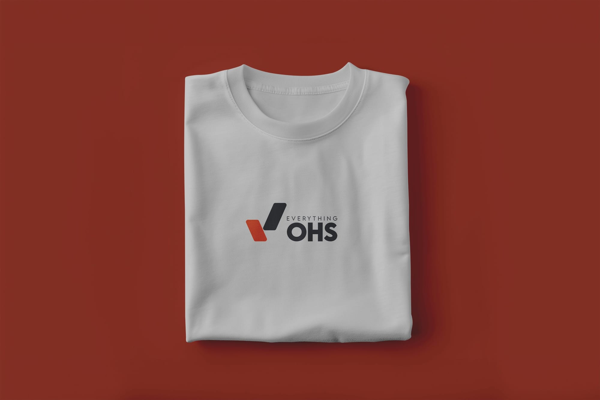 Free folded t-shirt mockup