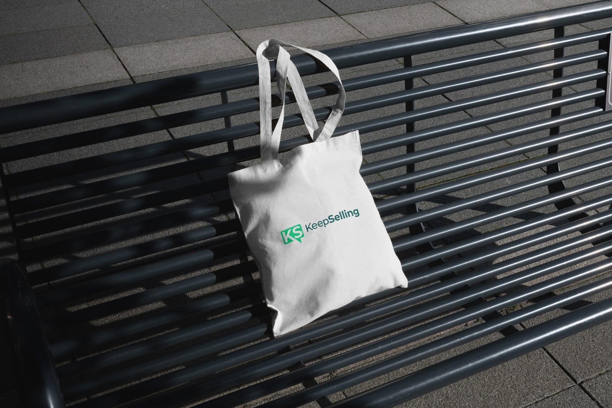 Logo on tote bag
