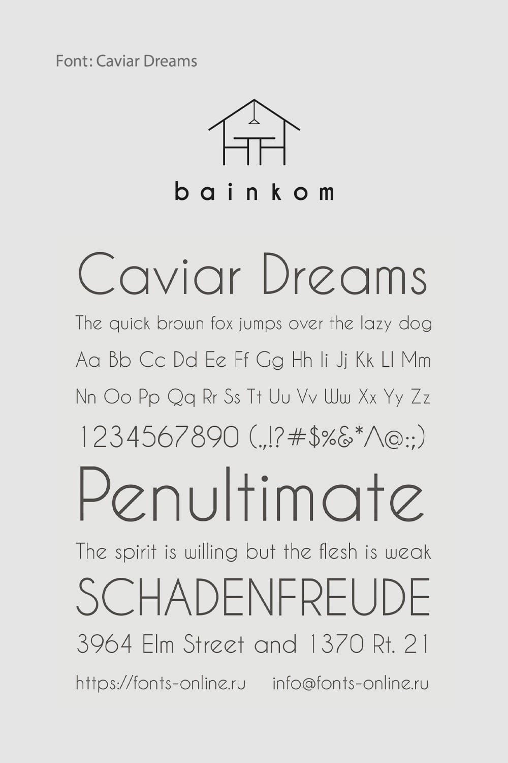 Caviar Dreams Font