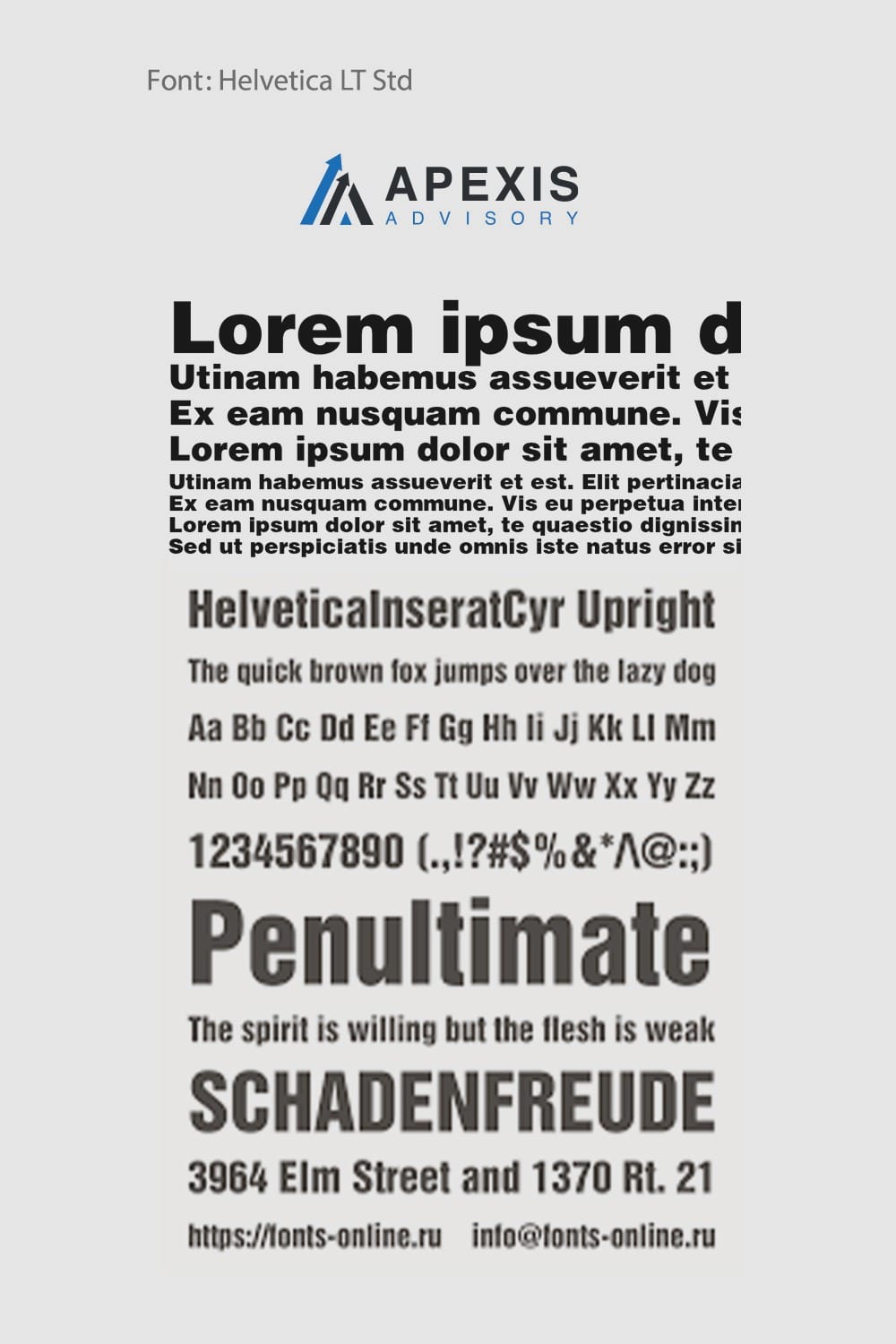 Helvetica LT Std Font