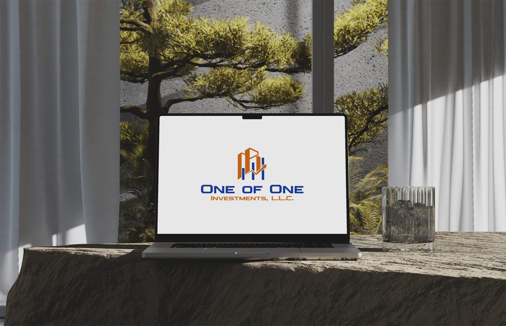 Laptop Mockup of Final Logo