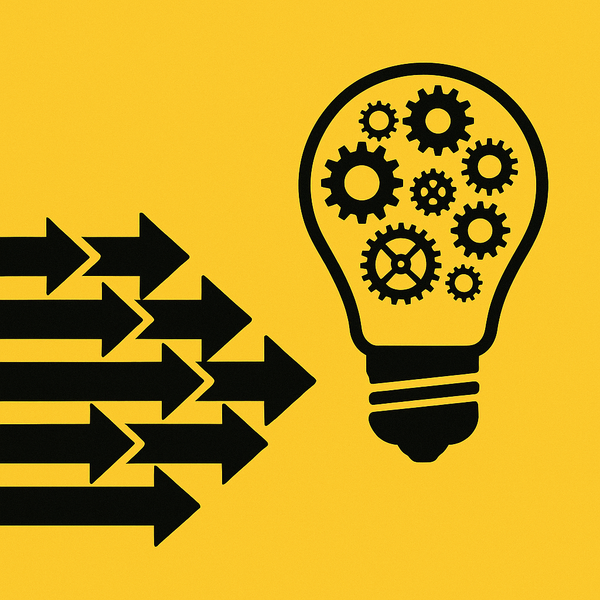 An image representing the idea that quantity leads to quality.