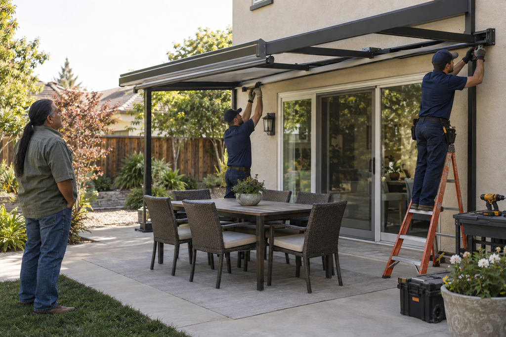 How Awning Installation Usually Works From Measurement To Completion