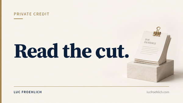 Private Credit: From Corned Beef to Tenderloin - Rethinking the Industry Beyond the Headlines